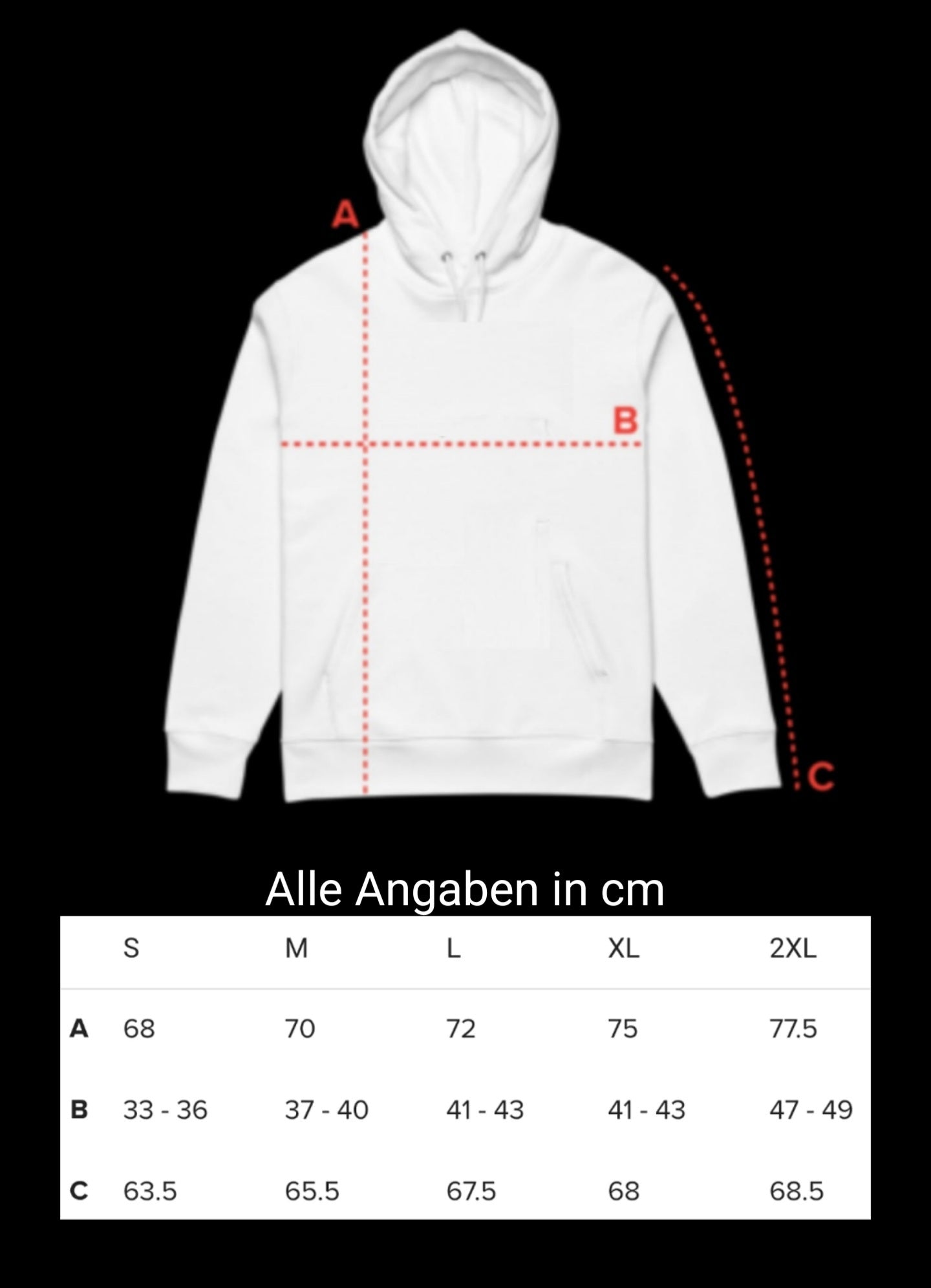 Größentabelle