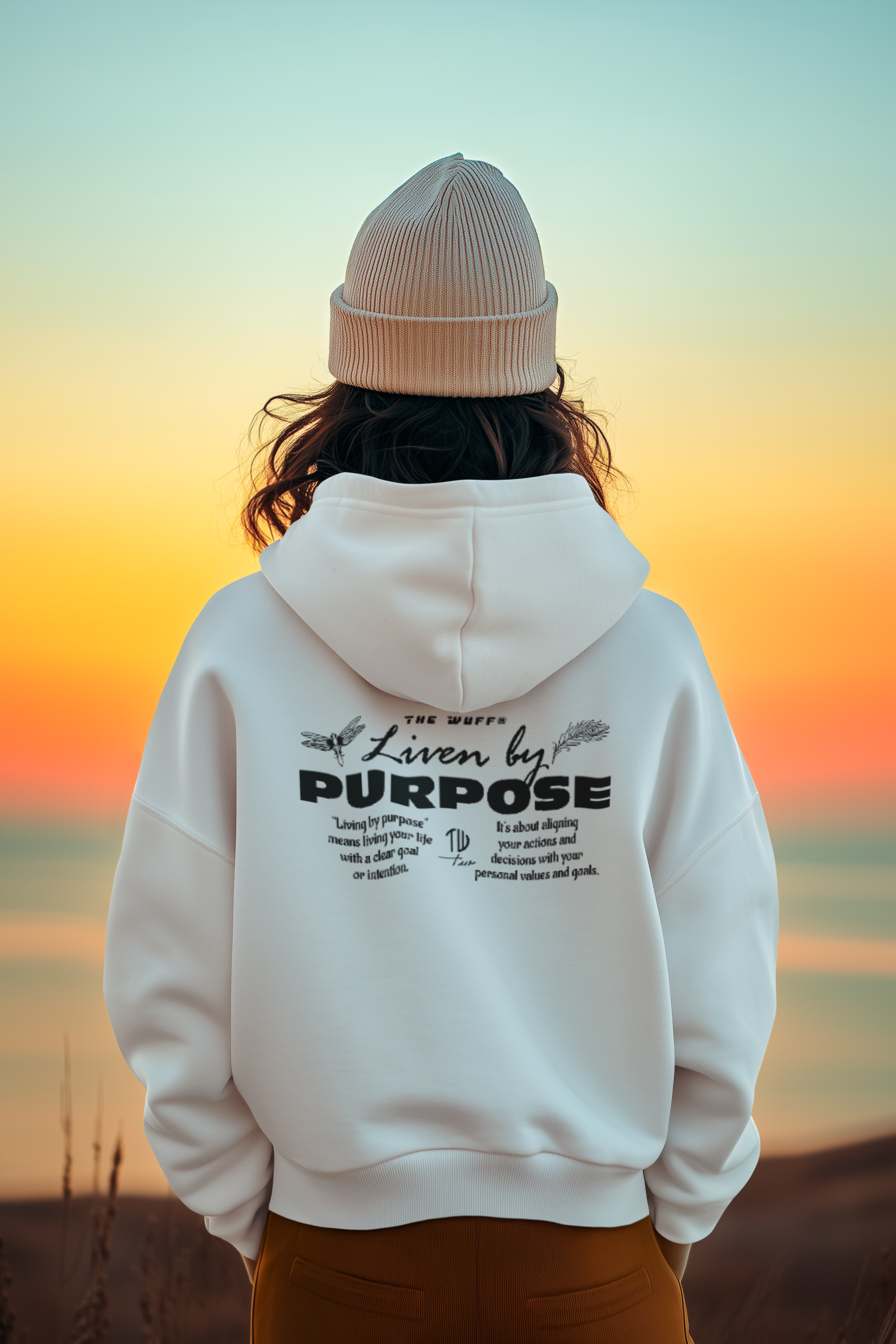 Bio-Hoodie "Living by Purpose"