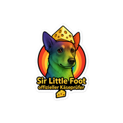Premium Vinyl Aufkleber "Sir Little Foot offizieller Käseprüfer"