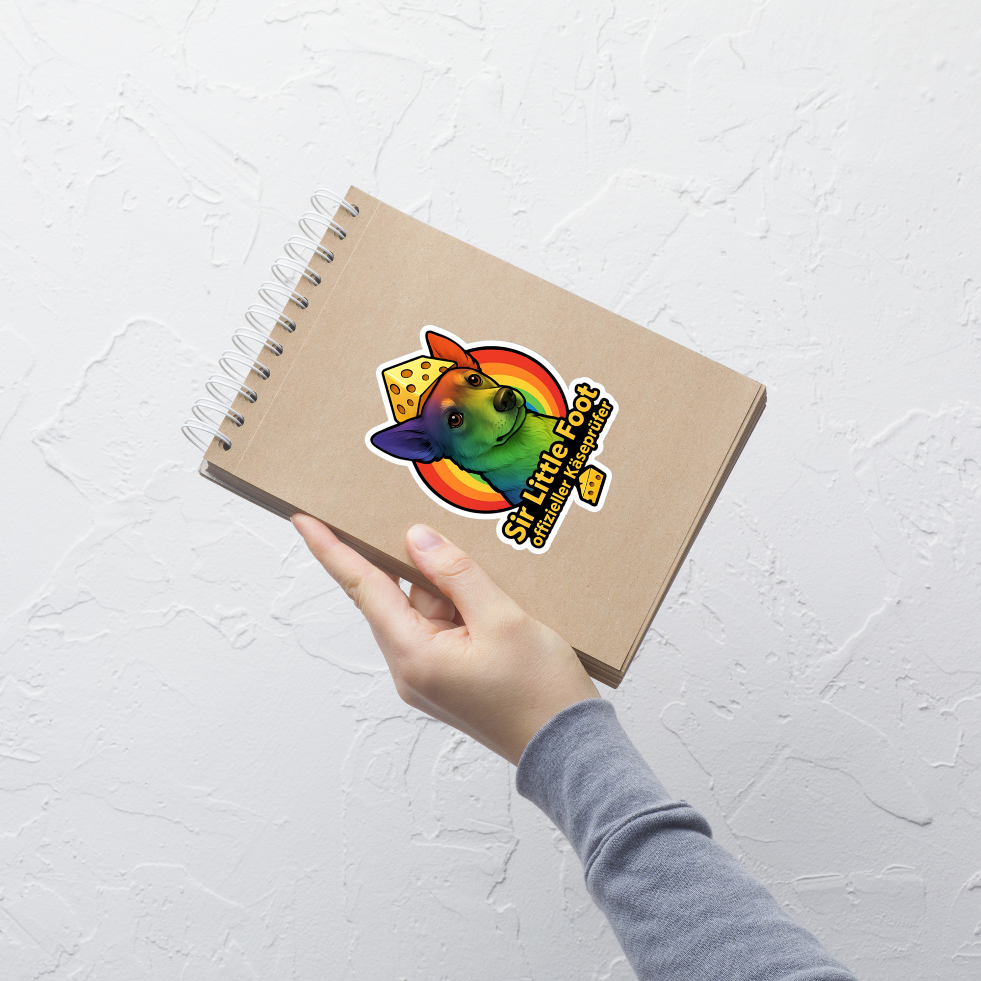 Premium Vinyl Aufkleber "Sir Little Foot offizieller Käseprüfer"