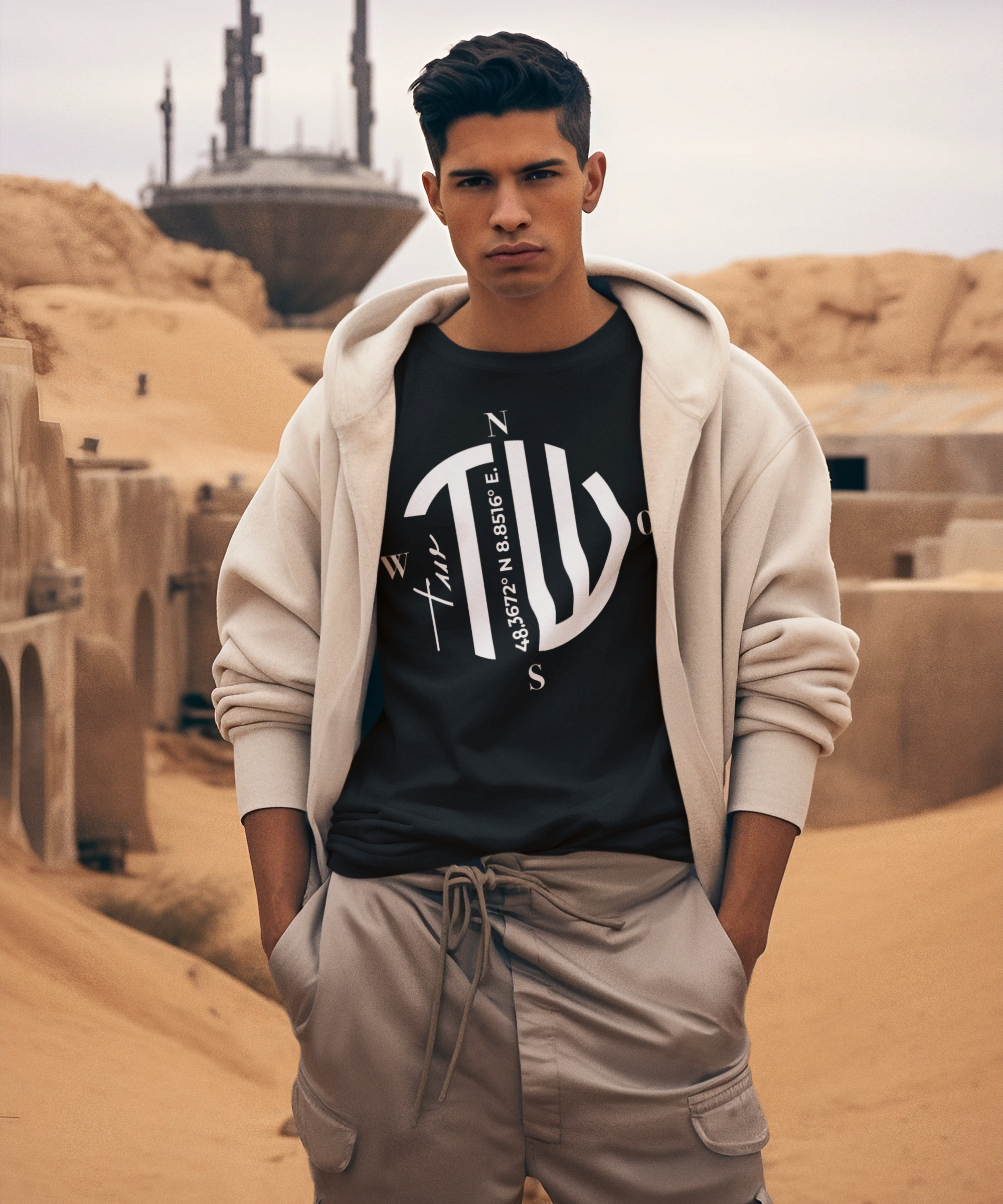 mockup-of-a-man-wearing-a-t-shirt-in-a-desert-planet-inspired-by-star-wars-tattooine-m37869.png